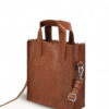 MYOMY My Paper Bag Square Shopper Anaconda Brandy