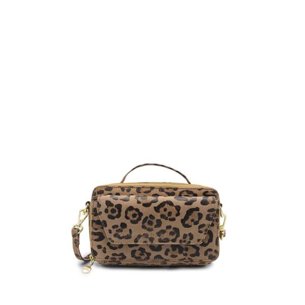 MŌSZ Phoebe Handbag Jungle Taupe Shiny Light Gold