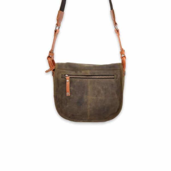 Berba Leather Saddle Bag Barbarossa Military Green