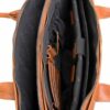 Plevier Amber leren damestas 2-vaks15.6 inch cognac