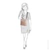 Zebra Trends Shopper Natural Bag Rosa Olijf