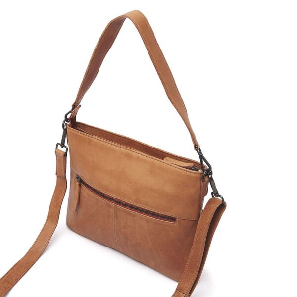 dR Amsterdam Tampa Braided Hand / Shoulderbag Camel