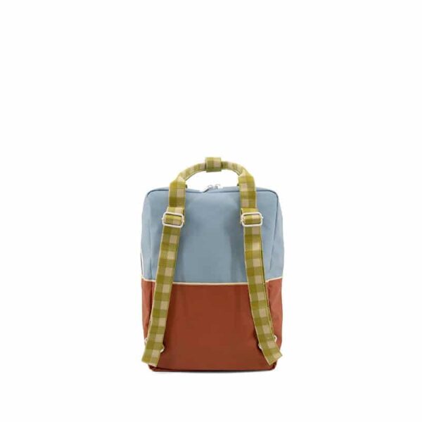 Sticky Lemon Backpack Large | Colourblocking | Blue Berry + Willow Brown + Pear Green