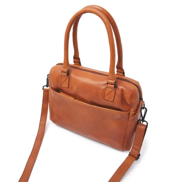 dR Amsterdam Tampa Braided Hand / Shoulderbag Brown