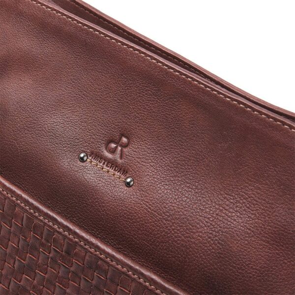 dR Amsterdam Tampa Braided Hand / Shoulderbag Brown