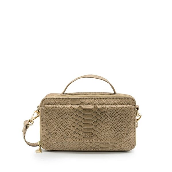 MŌSZ Naomi Crossbody Plain Jungle Black Shiny Light Gold