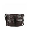 Genicci Rivers Messenger Bag Dark Brown