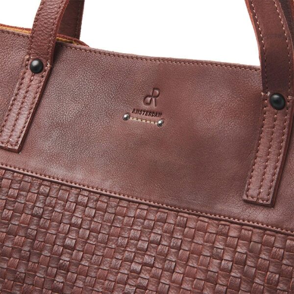 dR Amsterdam Tampa Braided Shopper Black
