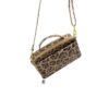 MŌSZ Phoebe Handbag Jungle Taupe Shiny Light Gold