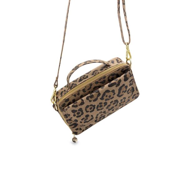 MŌSZ Phoebe Handbag Jungle Taupe Shiny Light Gold