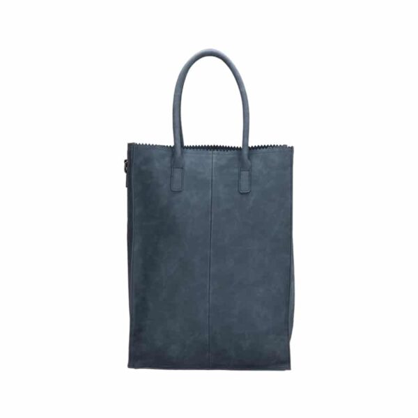 Zebra Trends Natural Handbag Lisa XL Jeans Blue