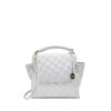 MŌSZ Phoebe Handbag Quilted Off White Shiny Light Gold