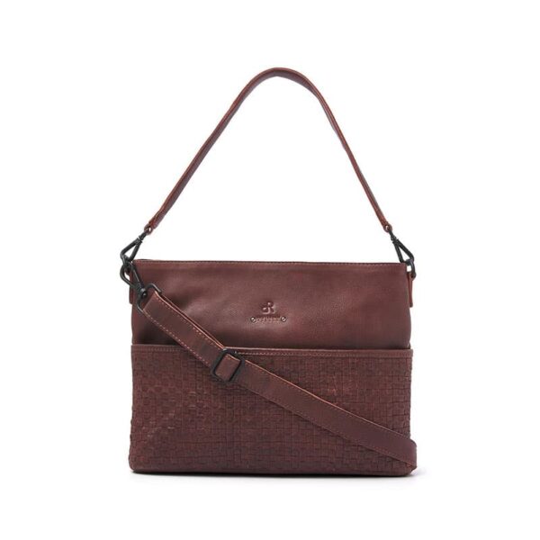dR Amsterdam Tampa Braided Hand / Shoulderbag Brown