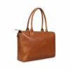 Plevier Beryl leren damestas 15.6 inch donkerbruin
