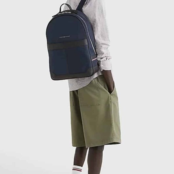 Tommy Hilifger Elevated Nylon Backpack Space Blue