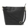 dR Amsterdam Laurel Croco Shopper Black
