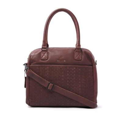 dR Amsterdam Tampa Braided Hand / Shoulderbag Brown