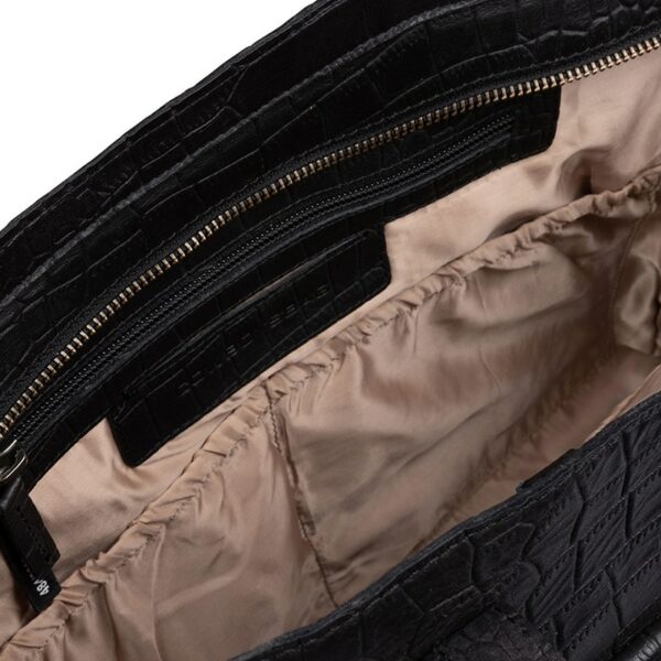Cowboysbag Diaper Bag Alvanley Croco Black