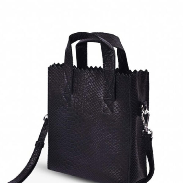 MYOMY My Paper Bag Square Mini Anaconda Black