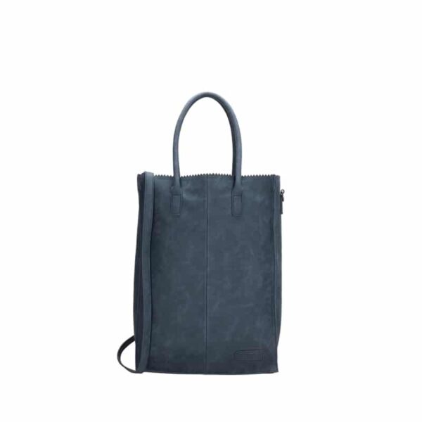 Zebra Trends Natural Bag Kartel Shopper Jeans Blue