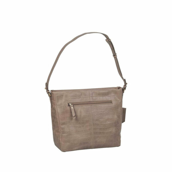 Burkely Croco Cassy Hobo Taupe