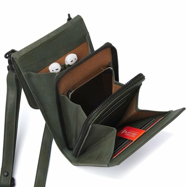 dR Amsterdam Tampa Flap Schoudertas / Portemonnee Green