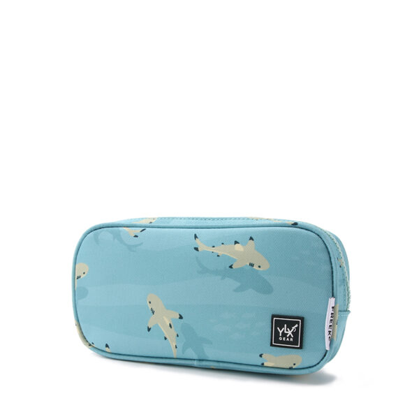 YLX & Freek Vonk Sprout Pencil Case | Turquoise Water & Sharks