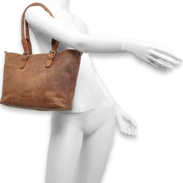 Berba Stretto Shopper Small Bottle Green