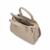 Fred de la Bretoniere Handbag Soft Grain Leather Taupe