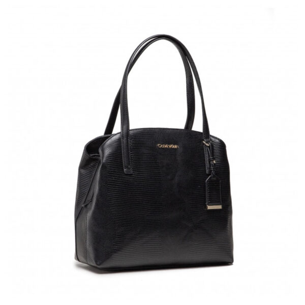 Calvin Klein Ck Must Shoulder Bag Md Lizard Black