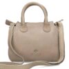 Fred de la Bretoniere Handbag Soft Grain Leather Taupe