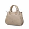Fred de la Bretoniere Handbag Soft Grain Leather Taupe