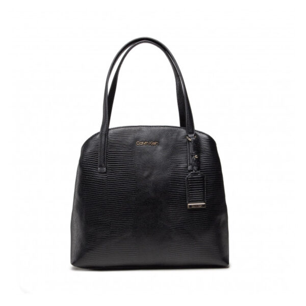 Calvin Klein Ck Must Shoulder Bag Md Lizard Black