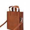 MYOMY My Paper Bag Square Mini Hunter Cognac