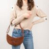 Cowboysbag Shoulderbag Crescent Moon Cappuccino