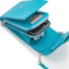 Mōsz Phone Bag Large Vegan Turquoise Silver