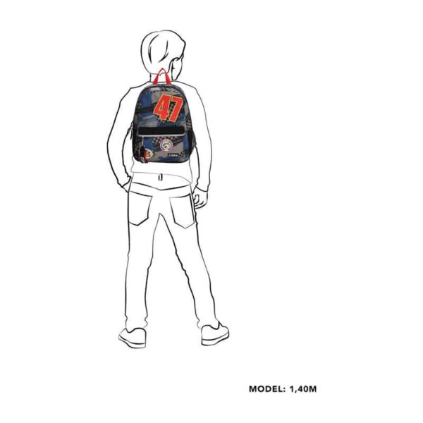 Zebra Trends School Backpack Black/Dark Blue