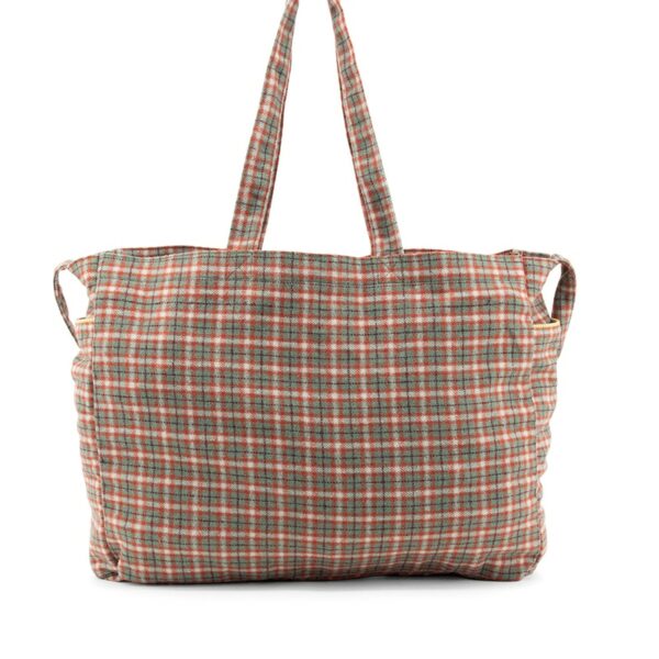 Sticky Lemon Shopper | Meadows | Tartan Map Green