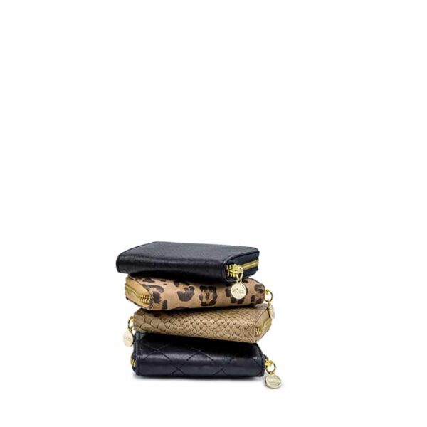 MŌSZ Phoebe Handbag Jungle Taupe Shiny Light Gold