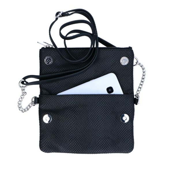 LouLou Essentiels 28CROSSBODY Sugar Snake Black