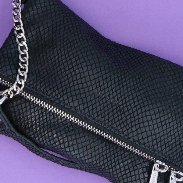 LouLou Essentiels 28CROSSBODY Sugar Snake Black
