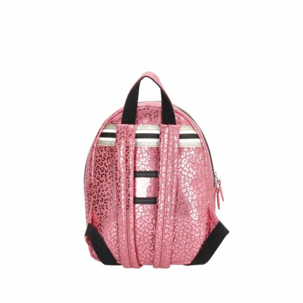 Zebra Metallic Leopard Backpack S Pink