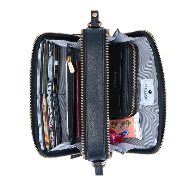 LouLou Essentiels 28CROSSBODY Sugar Snake Black