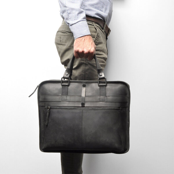 Berba Barbarossa Single Section Businessbag Black