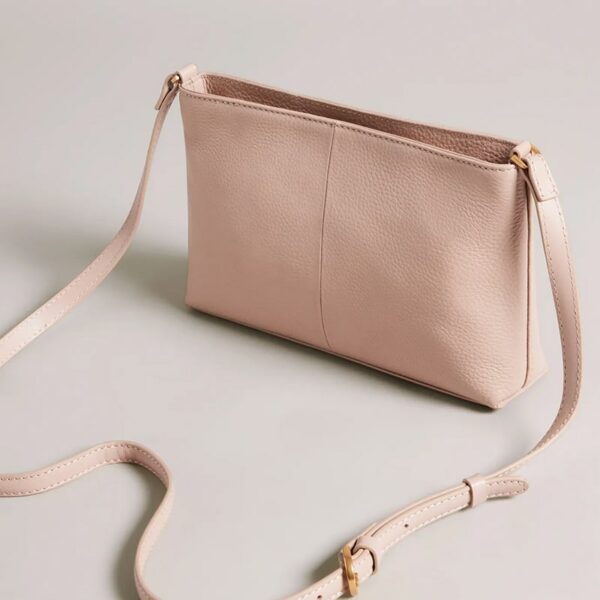 Ted Baker Nishu Soft Grainy Leather Cross Body Bag Taupe