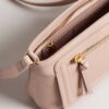 Ted Baker Nishu Soft Grainy Leather Cross Body Bag Taupe