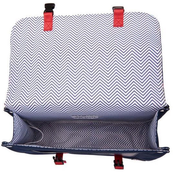 YLX Classic School Bag Navy Blue Red Cars