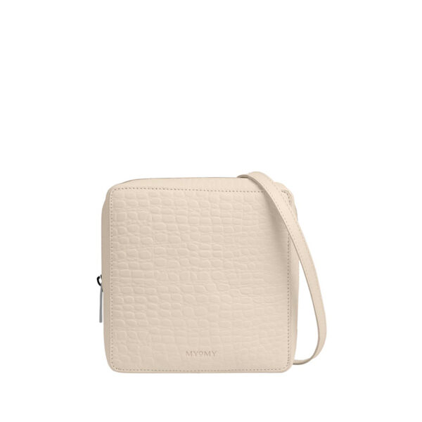 MYOMY My City Bag Square Midi Croco Off White