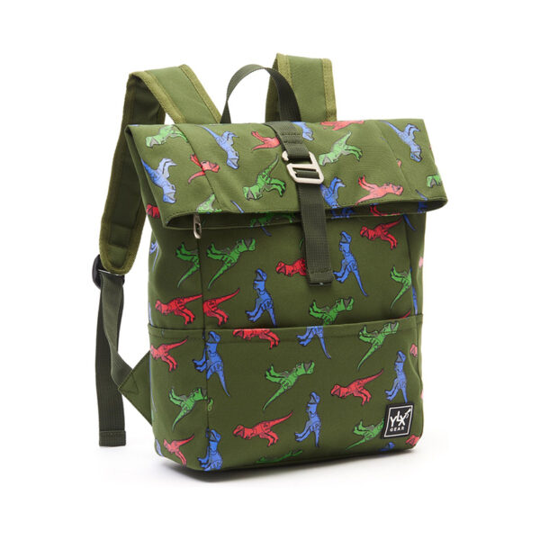 YLX Original Backpack Kids Army Green Dinosaurs