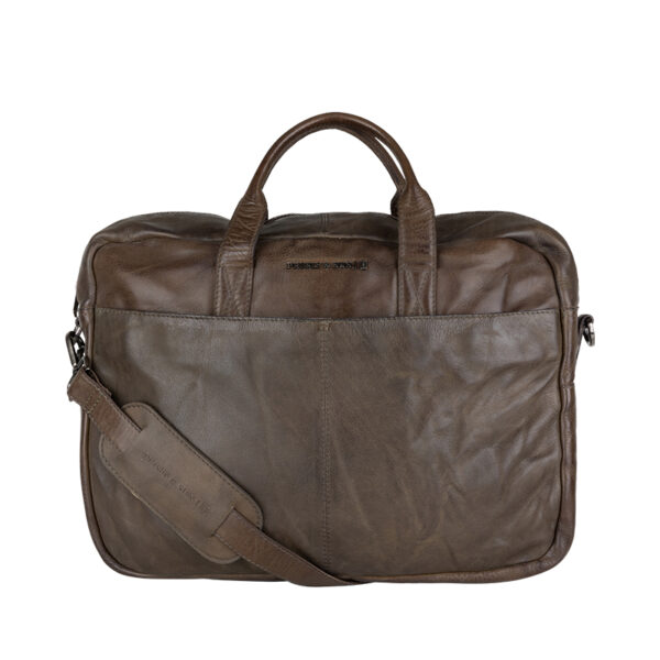 Presly & Sun laptoptas Chris Olive Green